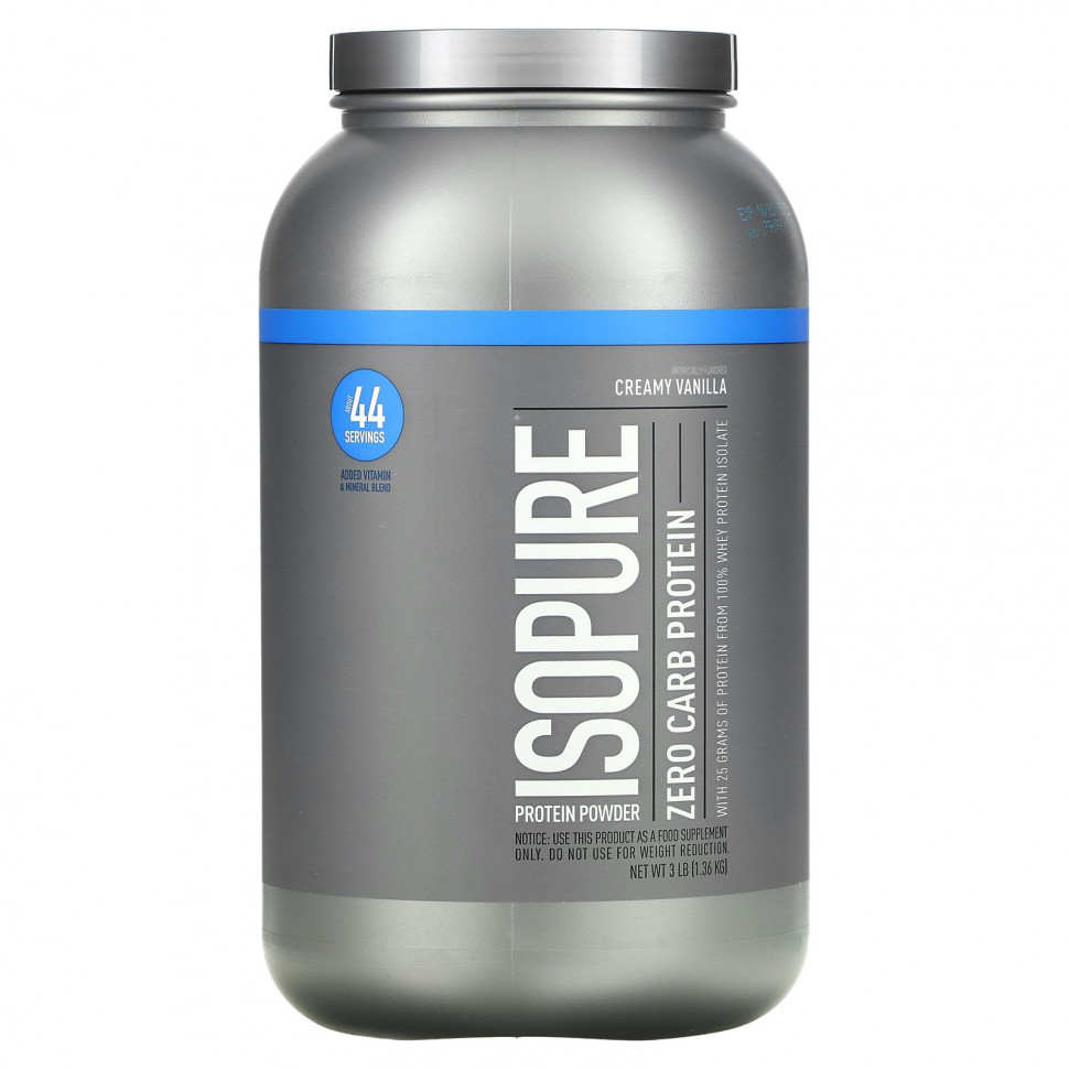 ���� ������ (Iherb) Isopure, ��� ���������, ����������� �������, ��������� ����, 1,36 �� (3 �����), ������ �� 17240 ���
