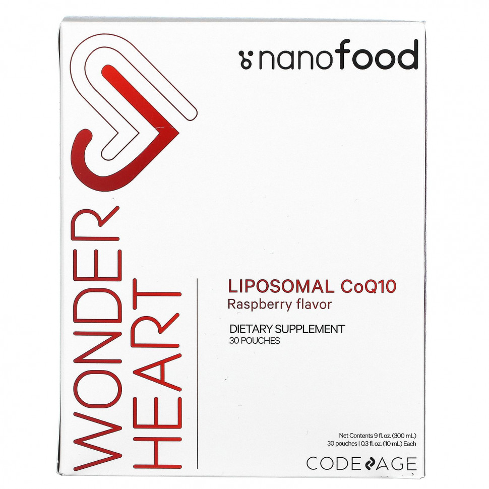 ���� ������ (Iherb) Codeage, Wonder Heart, ������������� ������� Q10, ��������� ����, 30 ��������� �� 0,3 ������ ����� (10 ��) ������, ������ �� 6470 ���