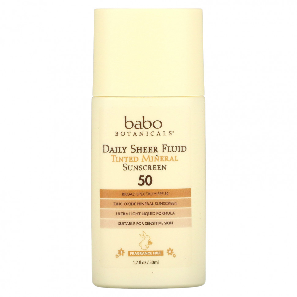   (Iherb) Babo Botanicals, Daily Sheer, ,      50,  , 50  (1,7 . )    -     , -, 