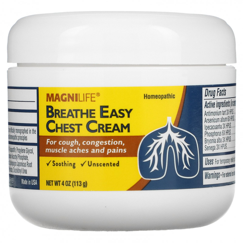   (Iherb) MagniLife, Breathe Easy,   ,  , 113  (4 )    -     , -, 