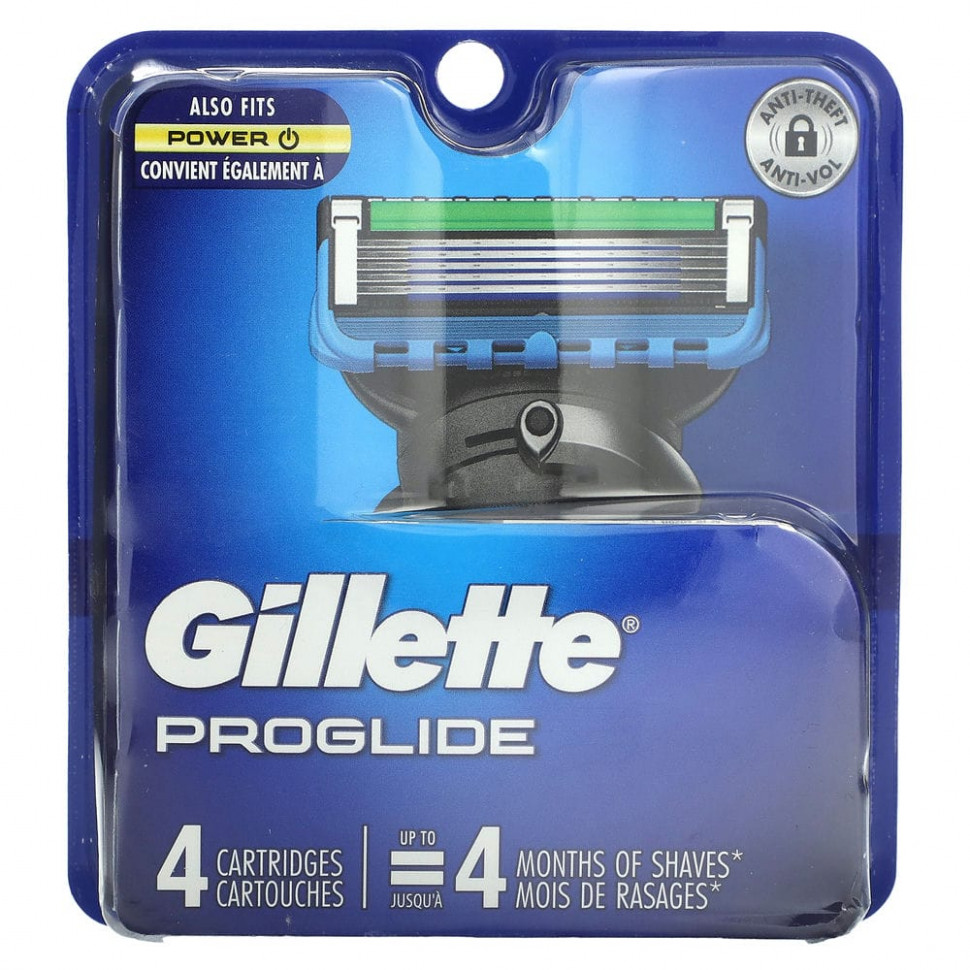 ���� ������ (Iherb) Gillette, Proglide, ������� ������� ��� ������, 4 ��., ������ �� 4850 ���