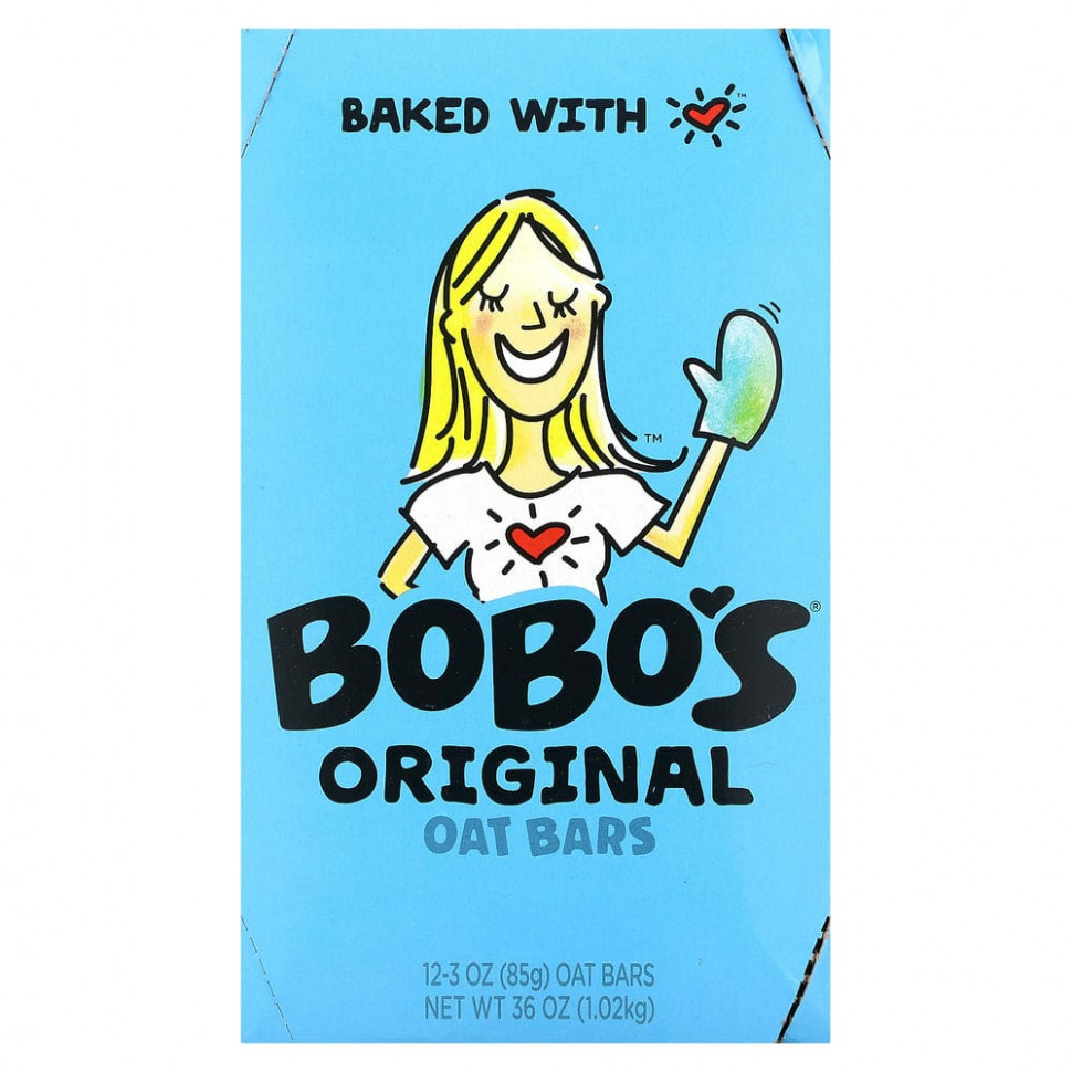 ���� ������ (Iherb) Bobo's Oat Bars, ������������ ������� ���������, 12 ����������, 85 � (3 �����), ������ �� 6700 ���