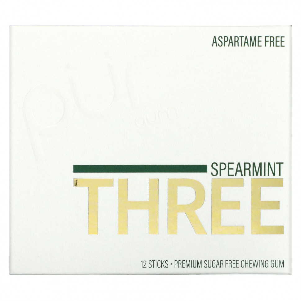   (Iherb) The PUR Company, Spearmint Three,    , 12     -     , -, 