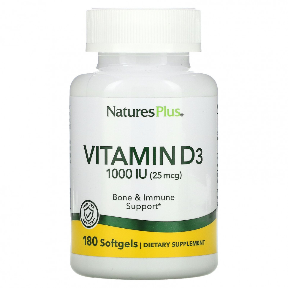   (Iherb) NaturesPlus,  D3, 25  (1000 ), 180     -     , -, 