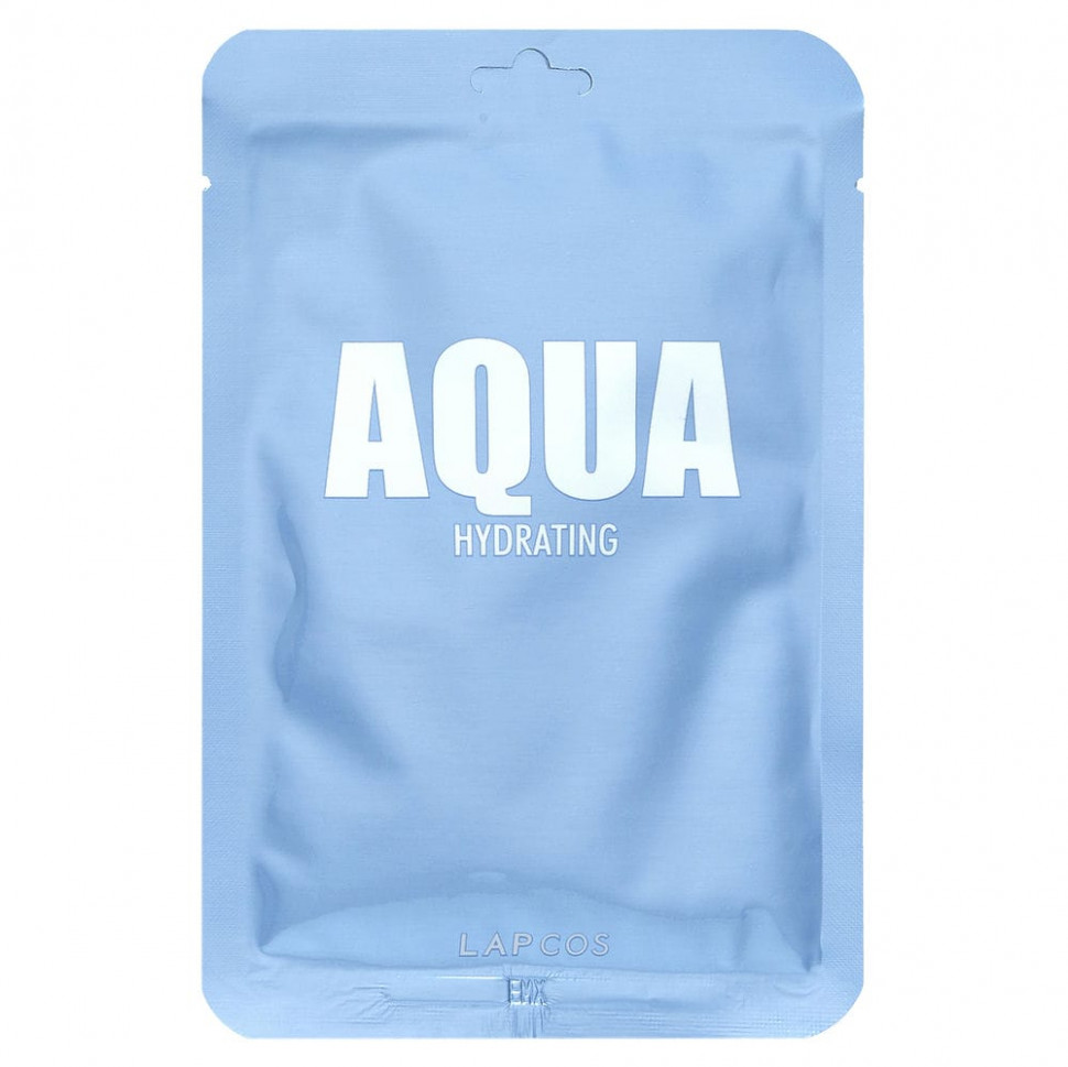 ���� ������ (Iherb) Lapcos, Aqua Hydrating Sheet Beauty Mask, 30 �� (1,01 ����. �����), ������ �� 610 ���