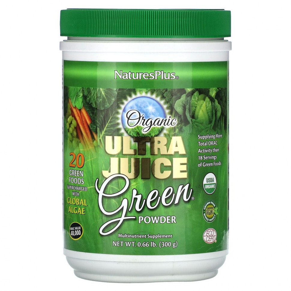 ���� ������ (Iherb) NaturesPlus, ������������ ������� ������� Ultra Juice, 300 � (0,66 �����), ������ �� 4730 ���