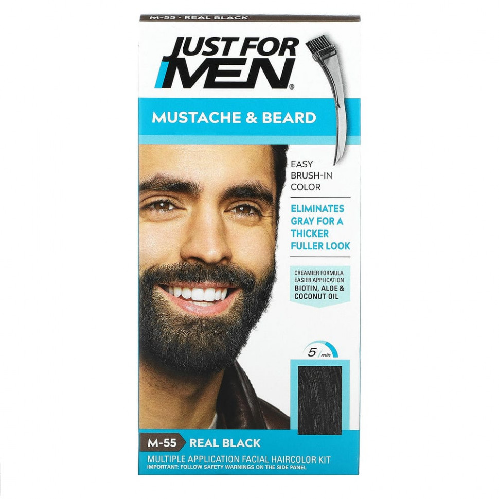   (Iherb) Just for Men,       Mustache & Beard,   ,   M-55, 2 .  14     -     , -, 