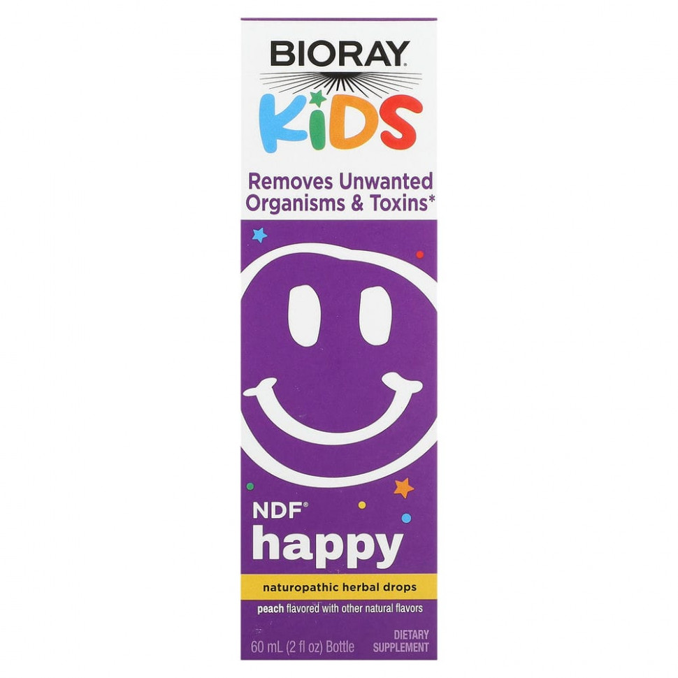 ���� ������ (Iherb) Bioray, NDF Happy, ������� ������������� ��������� � �������, ��� �����, ���������� ����, 60 �� (2 ����. �����), ������ �� 4910 ���