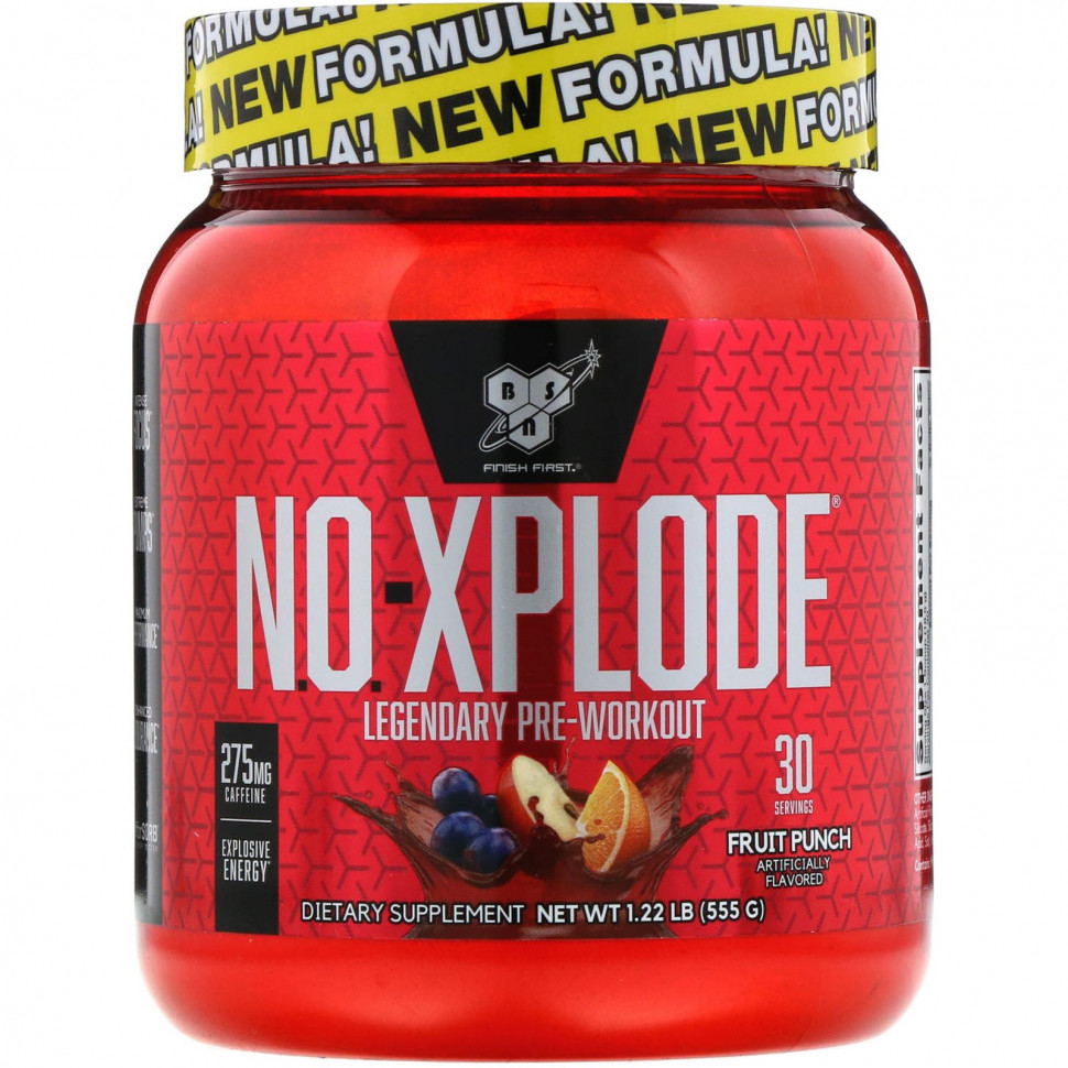   (Iherb) BSN, N.O.-Xplode, Legendary Pre-Workout,    , 555  (1,22 )    -     , -, 