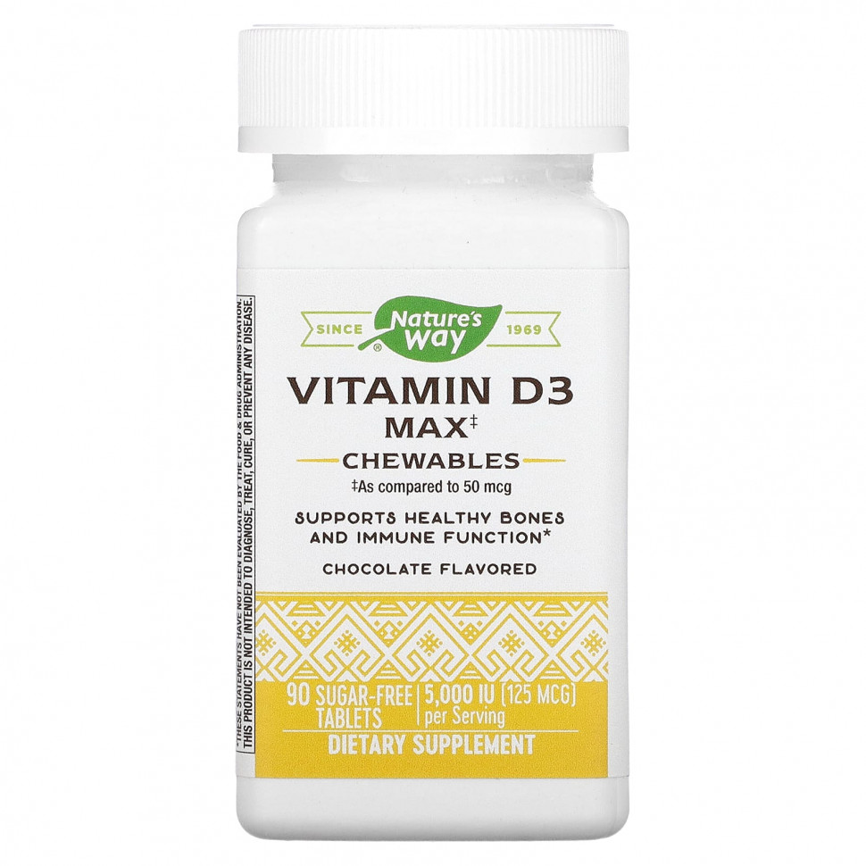   (Iherb) Nature's Way, Vitamin D3 Max, , 125  (5000 ), 90       -     , -, 