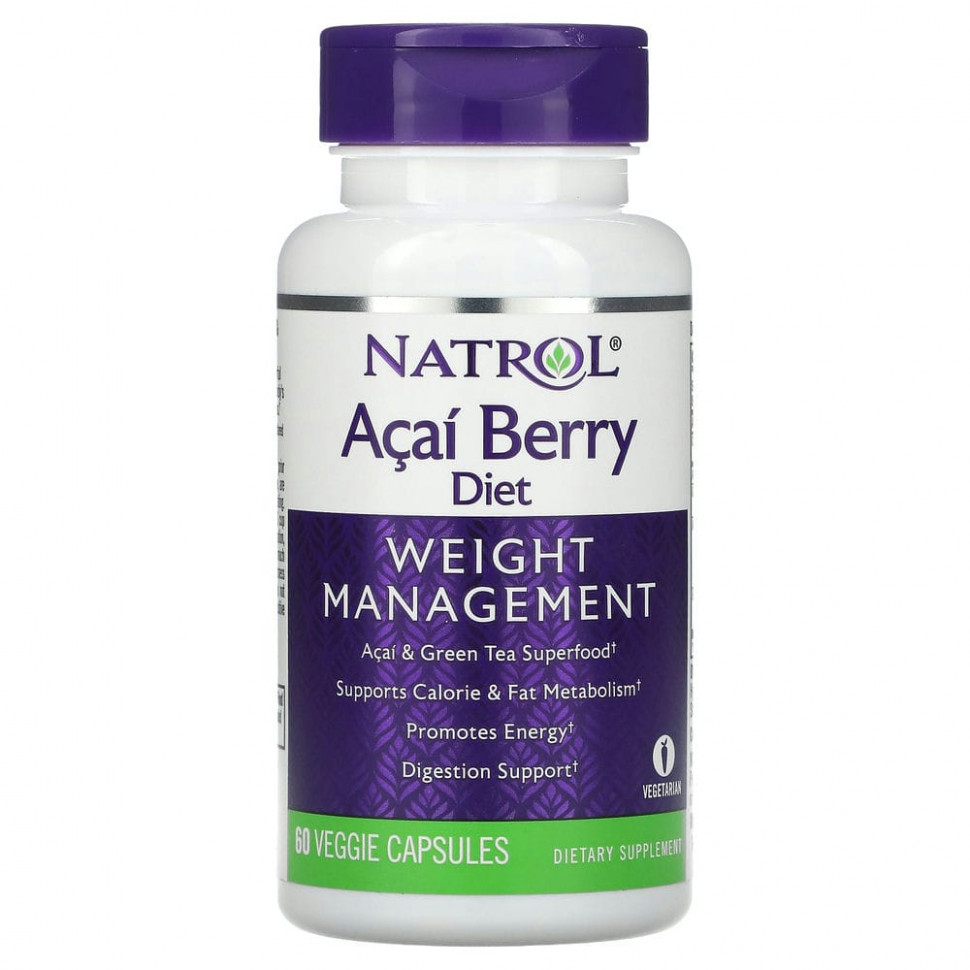 ���� ������ (Iherb) Natrol, Acai Berry Diet, ��� ��������� ����, 60 �������������� ������, ������ �� 2270 ���