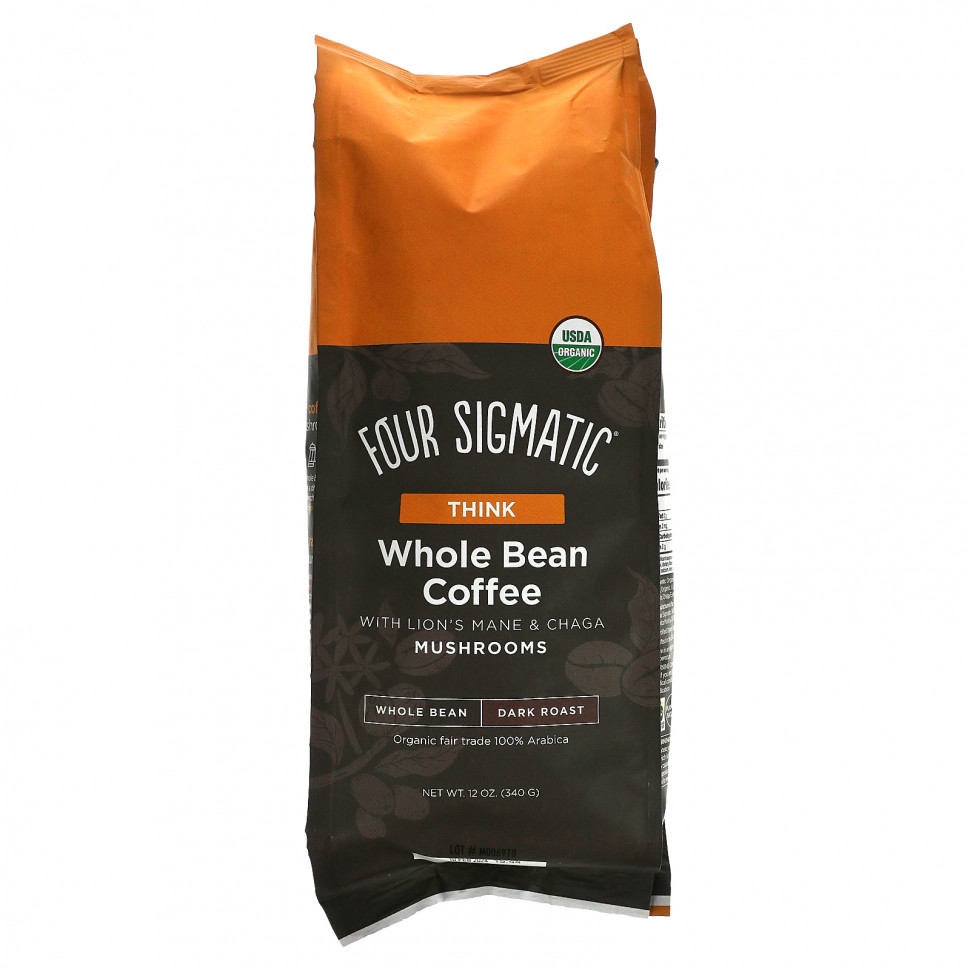 ���� ������ (Iherb) Four Sigmatic, �������������� ���� � ������ � ������� ����, Think, ������ �������, 340 � (12 �����), ������ �� 4220 ���