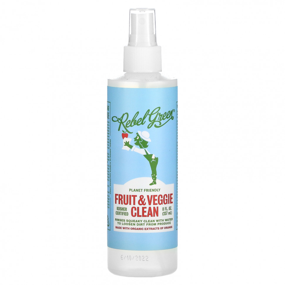 ���� ������ (Iherb) Rebel Green, Fruit & Veggie Clean, 237 �� (8 ����. �����), ������ �� 950 ���