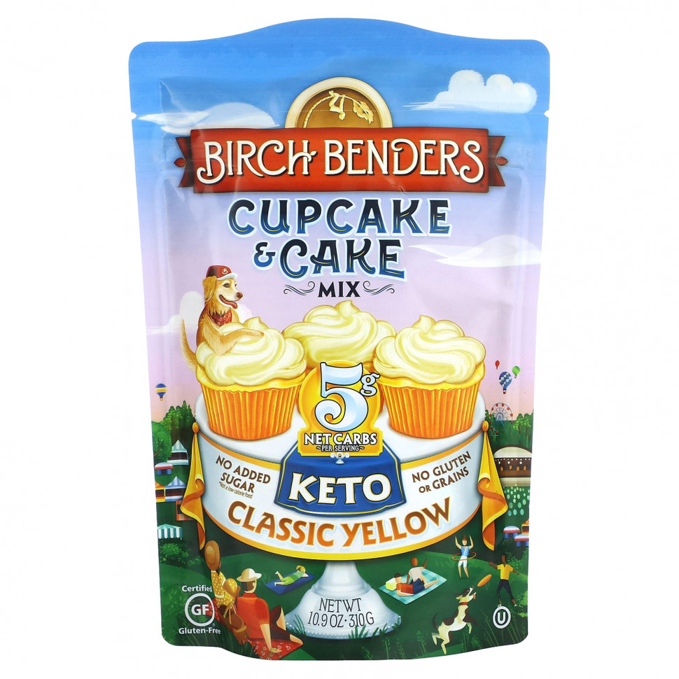   (Iherb) Birch Benders, Cupcake & Cake, ,  , 310  (10,9 )    -     , -, 