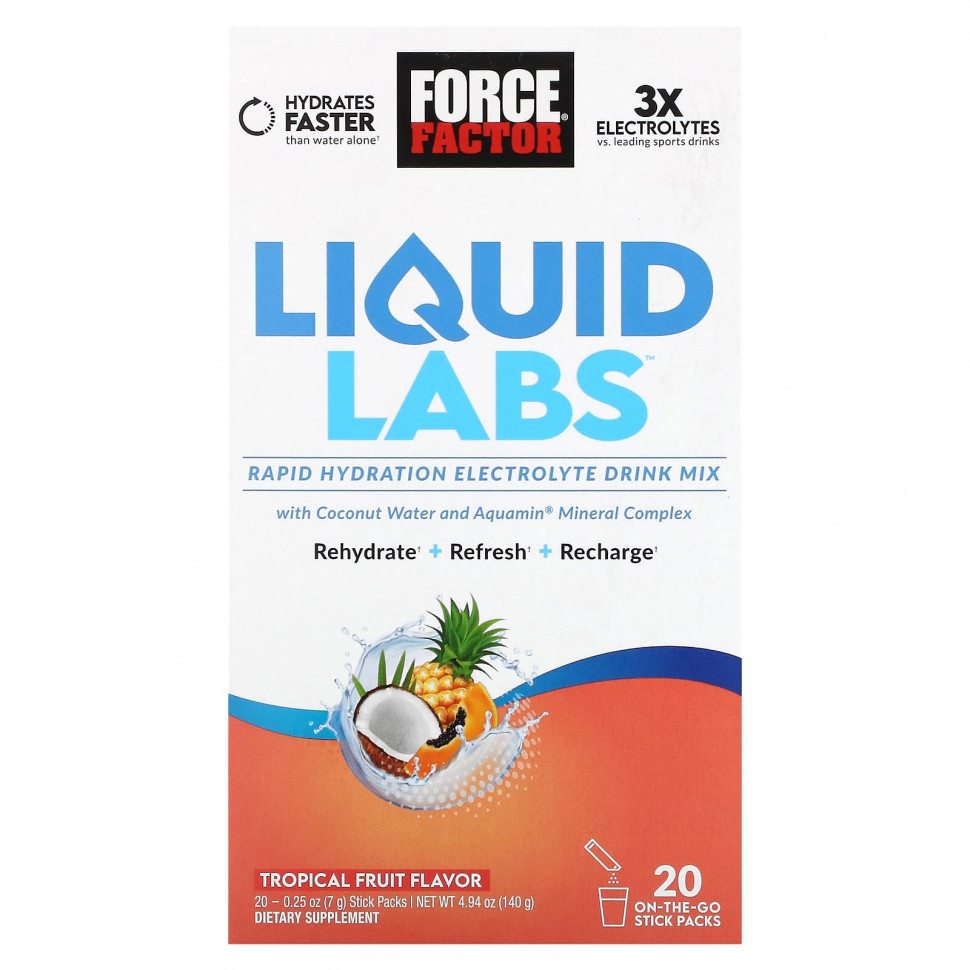   (Iherb) Force Factor, Liquid Labs,  , 20     7  (0,25 )    -     , -, 