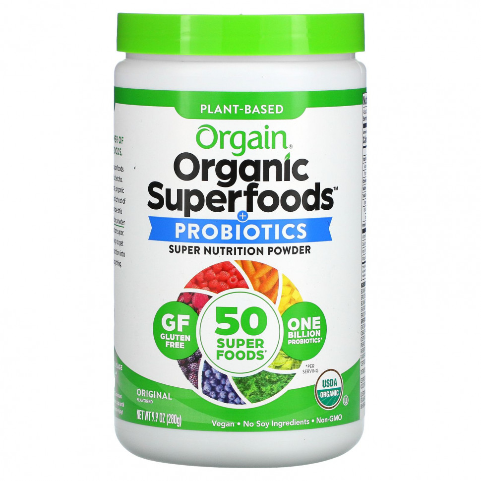 ���� ������ (Iherb) Orgain, ������������ ��������� �� ������������ ������ � ����������, ������������, 280 � (9,9 �����), ������ �� 4810 ���