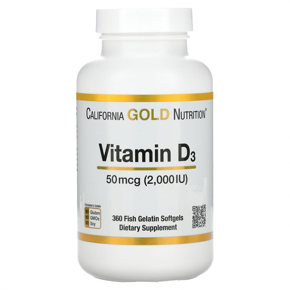   (Iherb) California Gold Nutrition,  D3, 50  (2000 ), 360 -     -     , -, 