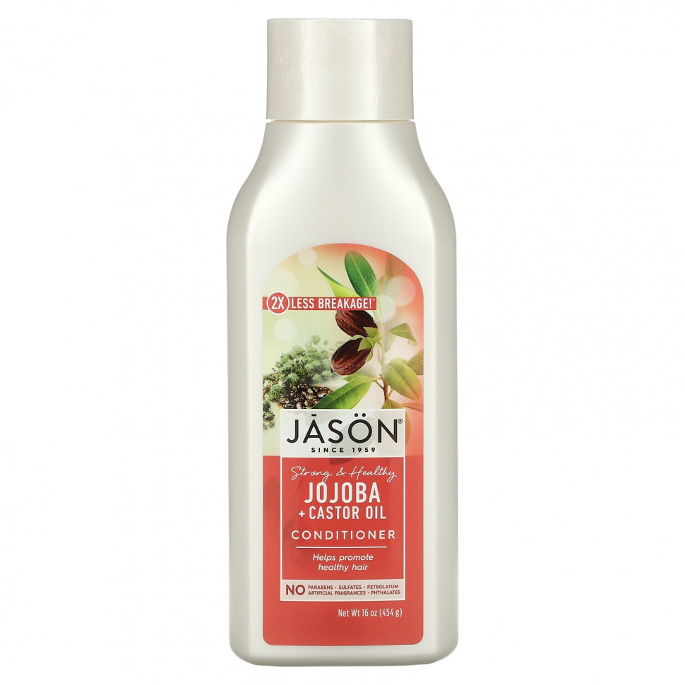 ���� ������ (Iherb) Jason Natural, Long & Strong, ����������� � ������, 454 � (16 ����. �����), ������ �� 2320 ���