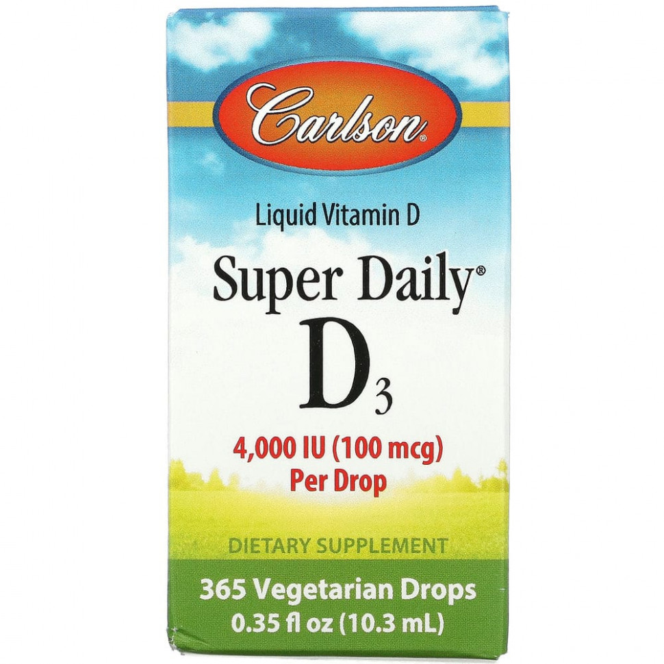   (Iherb) Carlson Labs, Super Daily D3, 100  (4000 ), 10,3  (0,35 . )    -     , -, 