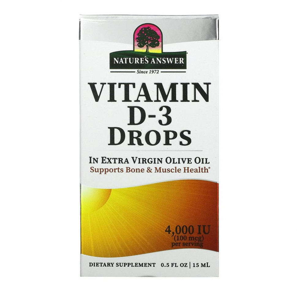   (Iherb) Nature's Answer,  D3  , 100  (4000 ), 15  (0,5 . )    -     , -, 