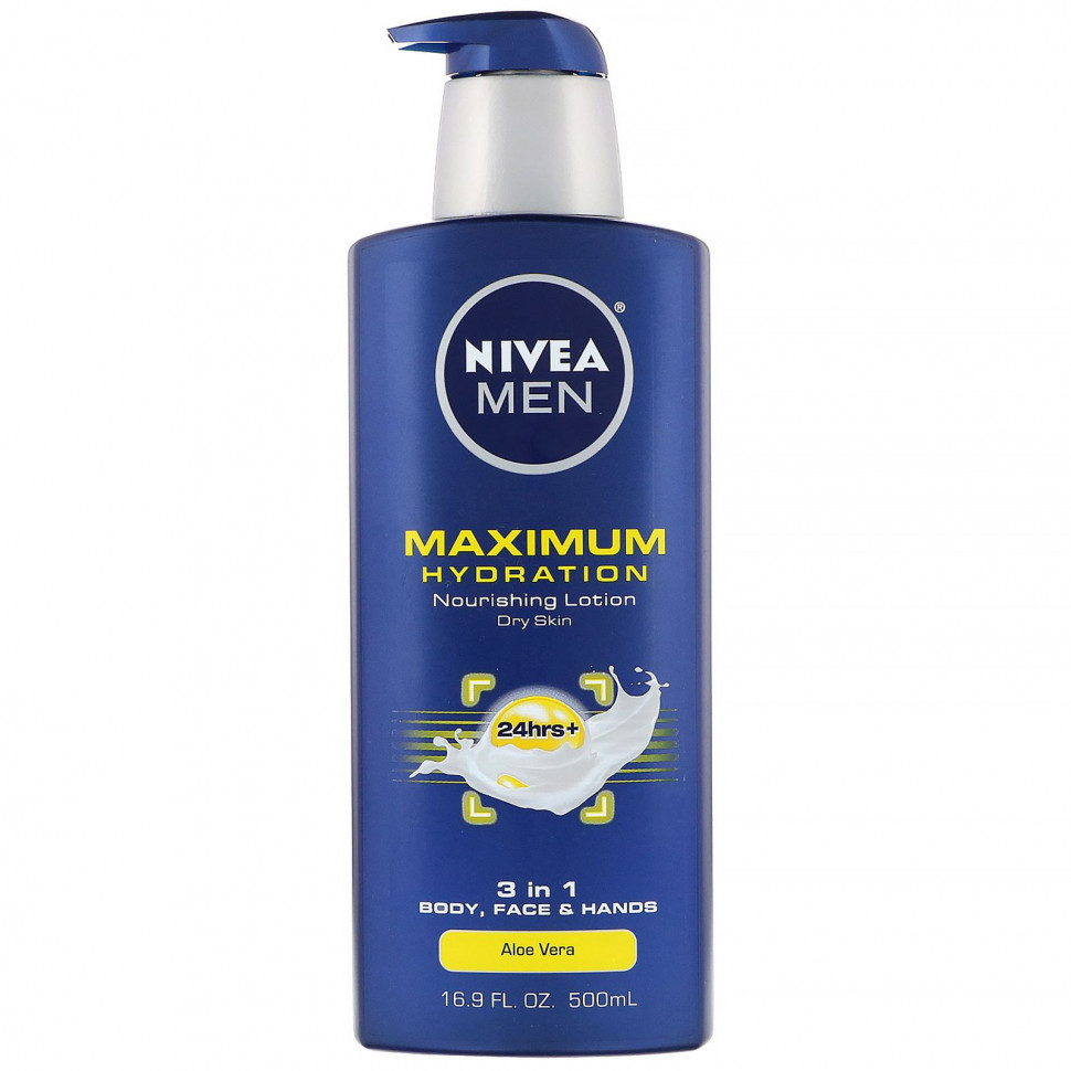 ���� ������ (Iherb) Nivea, Men, ������������ ����������, ����������� ������ �3 � 1�, ���� ����, 500 �� (16,9 ����. �����), ������ �� 2580 ���