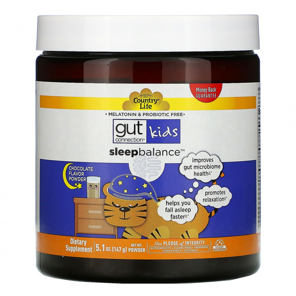   (Iherb) Country Life, Gut Connection Kids, Sleep Balance,       ,    , 147  (5,1 )    -     , -, 