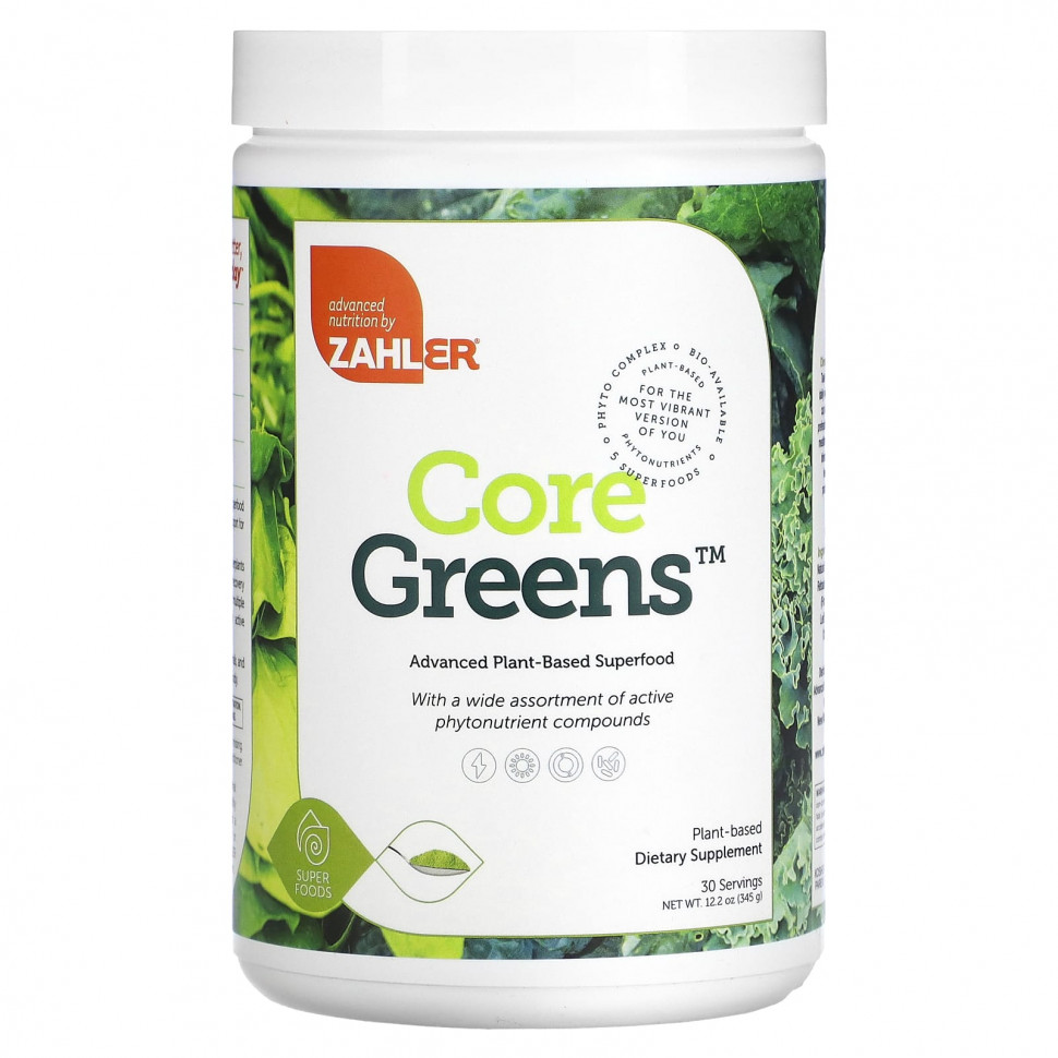   (Iherb) Zahler, Core Greens, 345  (12,2 )    -     , -, 