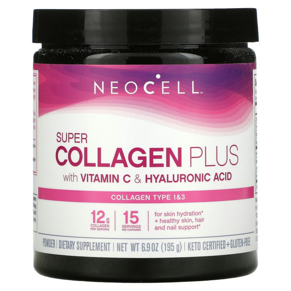 ���� ������ (Iherb) Neocell, Super Collagen Plus, �������� � ��������� C � ������������ ��������, 195 � (6,9 �����), ������ �� 4840 ���