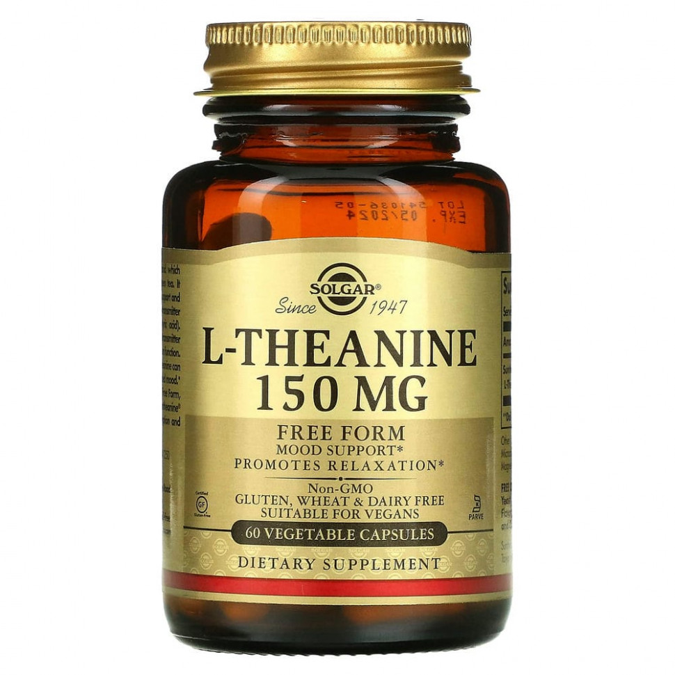 ���� ������ (Iherb) Solgar, L-������, � ��������� �����, 150 ��, 60 ������������ ������, ������ �� 4560 ���