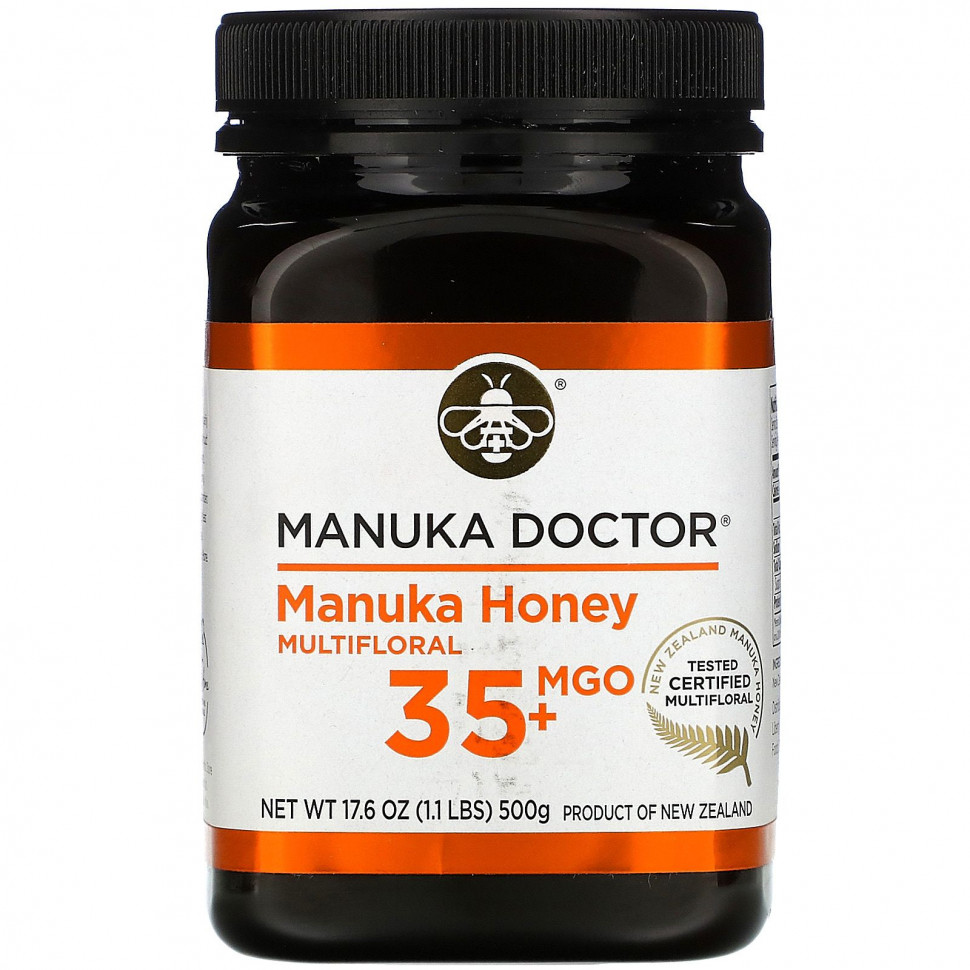 ���� ������ (Iherb) Manuka Doctor, �������������� ��� ������, MGO 35+, 500 � (17,6 �����), ������ �� 4990 ���