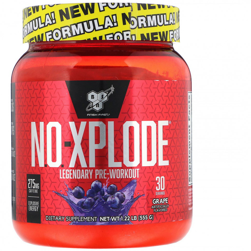 ���� ������ (Iherb) BSN, N.O.-Xplode, ����������� ����������������� ��������, ��������, 555 � (1,22 �����), ������ �� 8960 ���