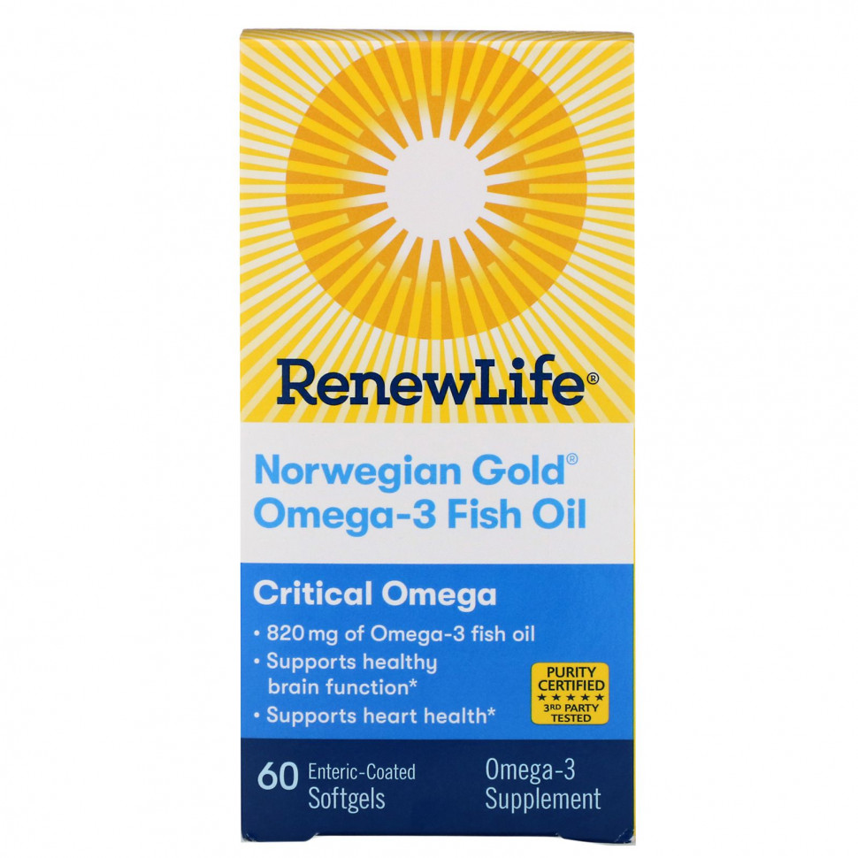 ���� ������ (Iherb) Renew Life, Critical Omega, ���������������� ����� ������, ����������� ���� ���������, 60 ������ ��������, �������� ������������������ ���������, ������ �� 5420 ���