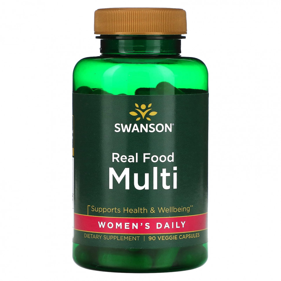   (Iherb) Swanson, Real Food Multi,    , 90      -     , -, 