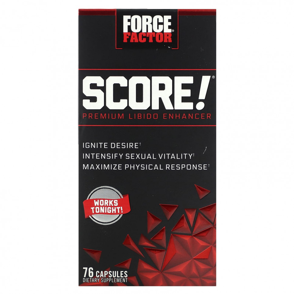 ���� ������ (Iherb) Force Factor, Score! Premium Libido Enhancer, 76 ������, ������ �� 4780 ���