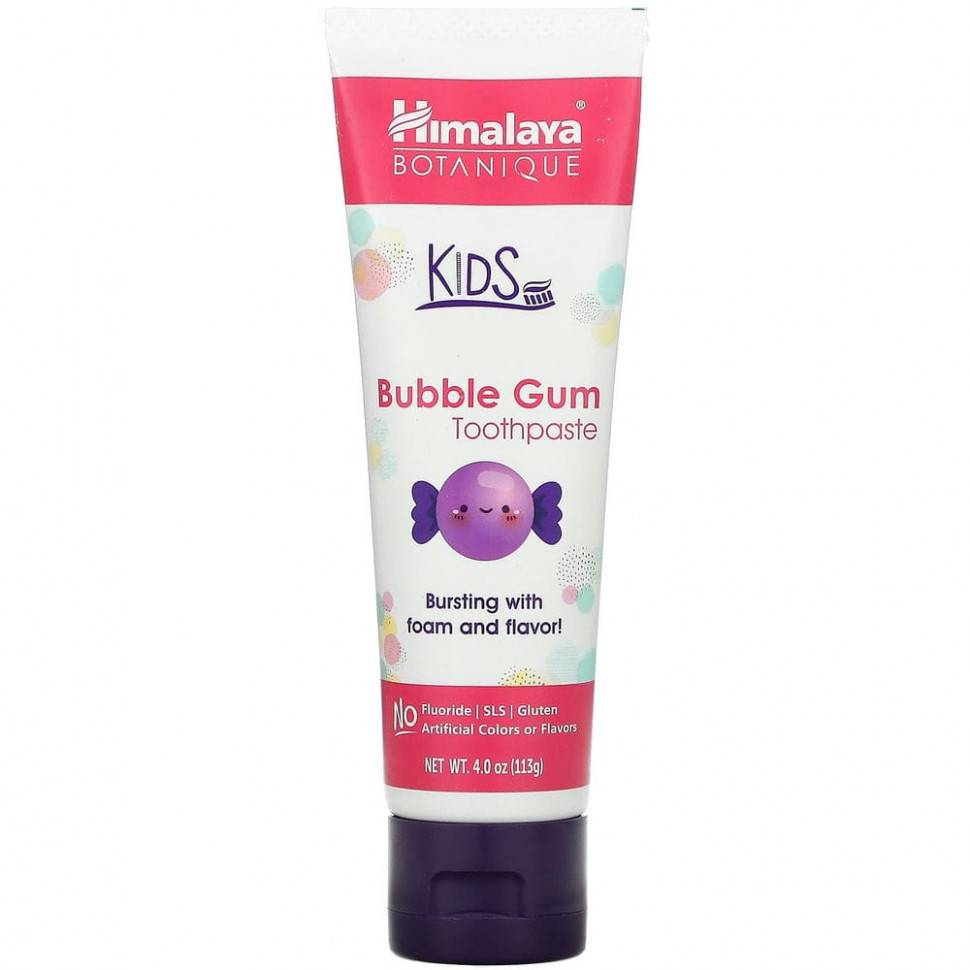 ���� ������ (Iherb) Himalaya, Botanique, Kids Toothpaste, Bubble Gum, 4.0 oz (113 ml), ������ �� 1300 ���