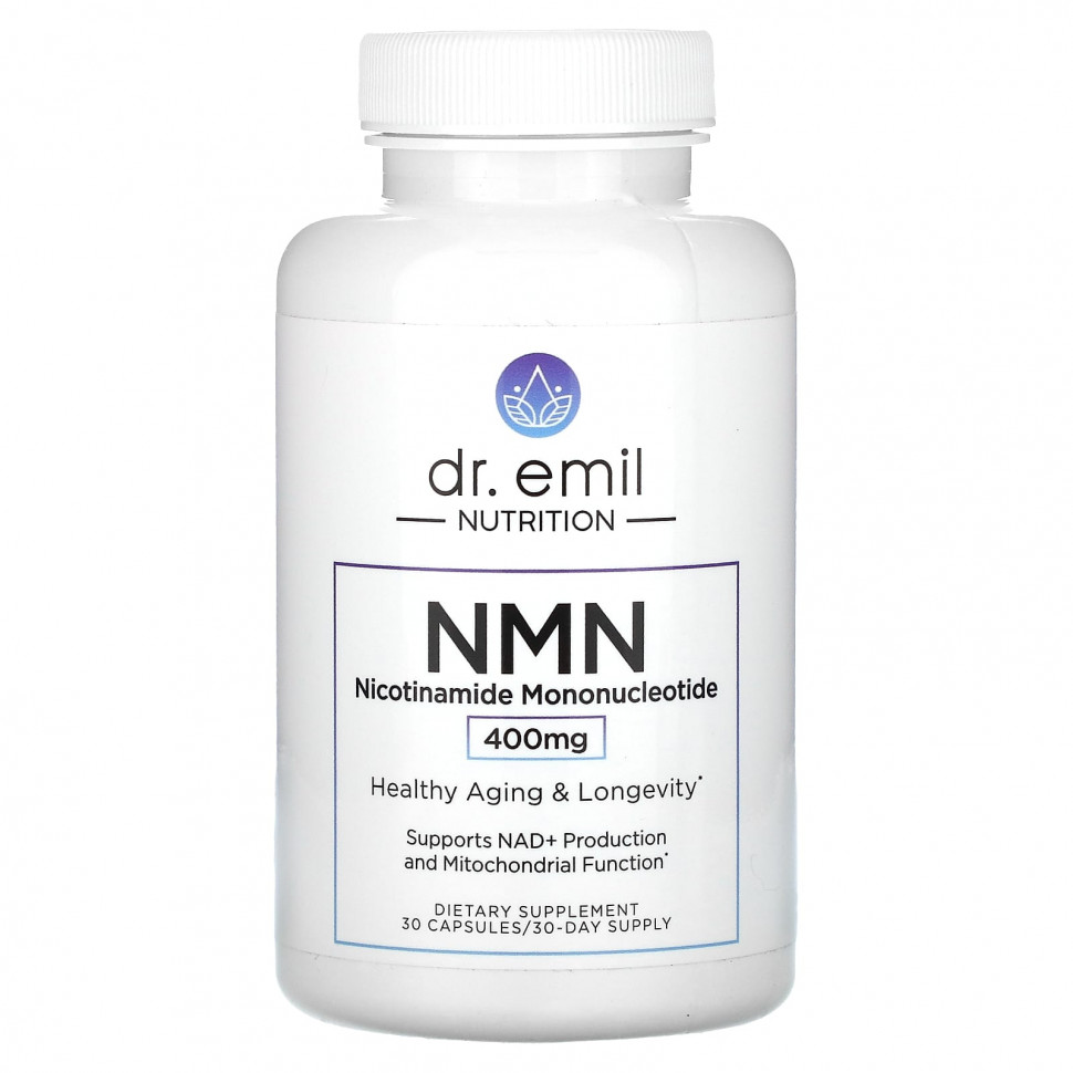 ���� ������ (Iherb) Dr. Emil Nutrition, NMN, ������������������������, 400 ��, 30 ������, ������ �� 11410 ���