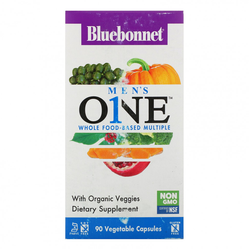 ���� ������ (Iherb) Bluebonnet Nutrition, Men's ONE, �������� �� ������ ������� ���������, 90 ������������ ������, ������ �� 7150 ���
