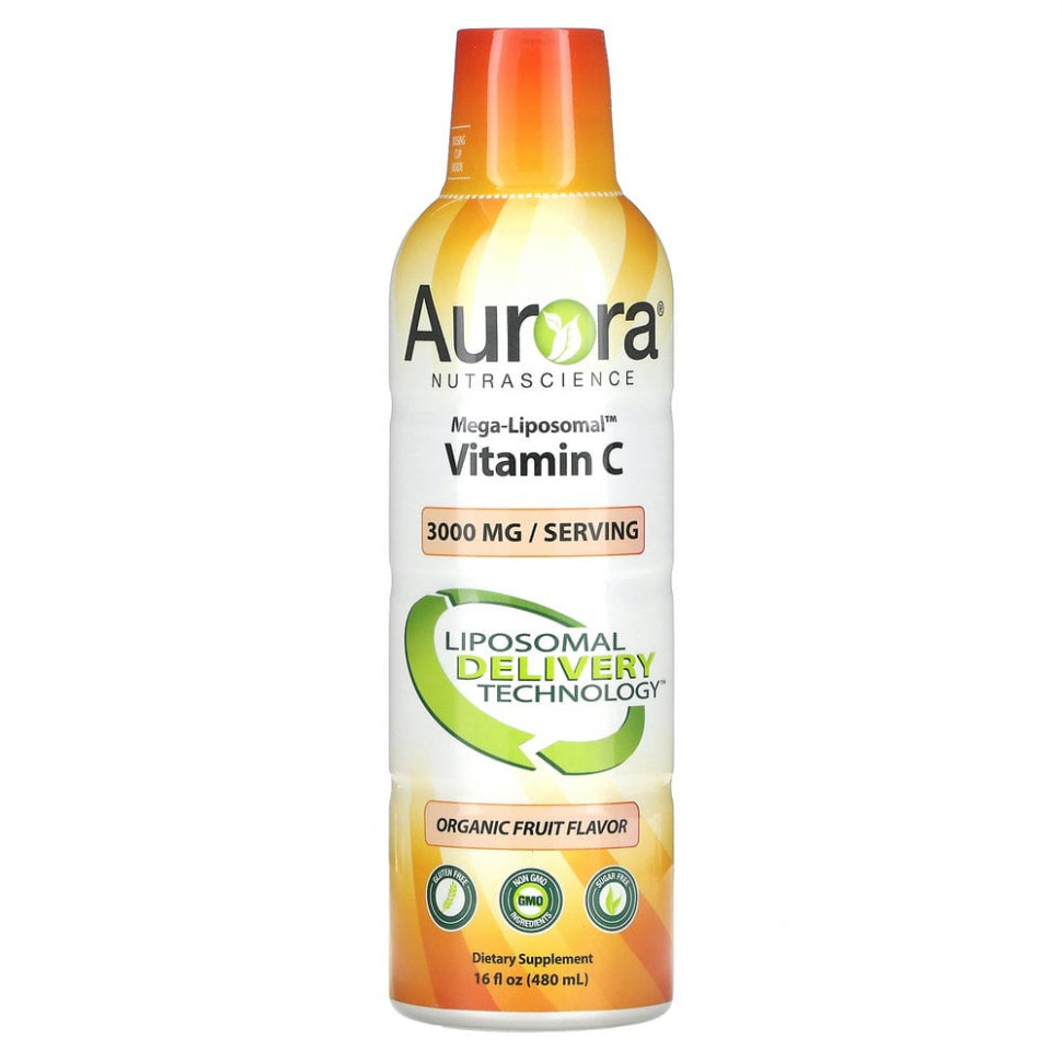   (Iherb) Aurora Nutrascience, Mega-Liposomal Vitamin C,   , 3000 , 480  (16 . )    -     , -, 