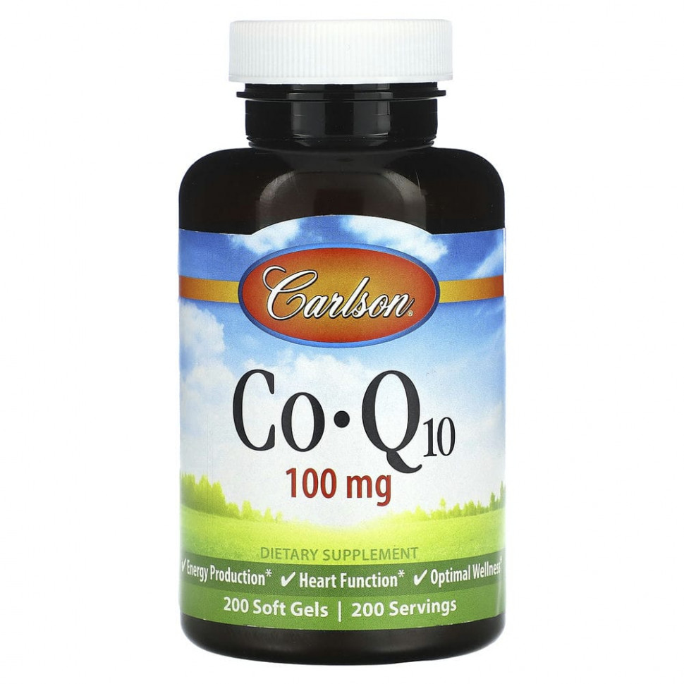   (Iherb) Carlson, Co-Q10, 100 , 200      -     , -, 