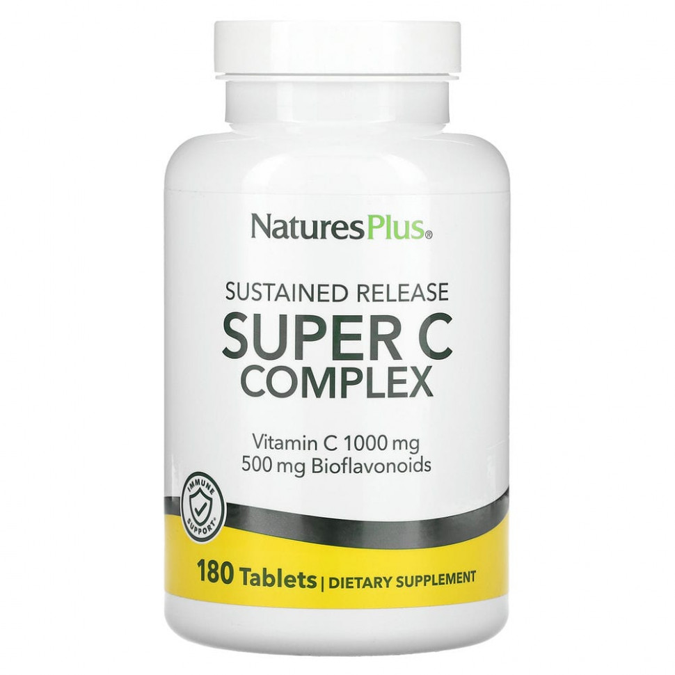 ���� ������ (Iherb) NaturesPlus, ������������� � ��������� C ����������� �������������, 180 ��������, ������ �� 6950 ���