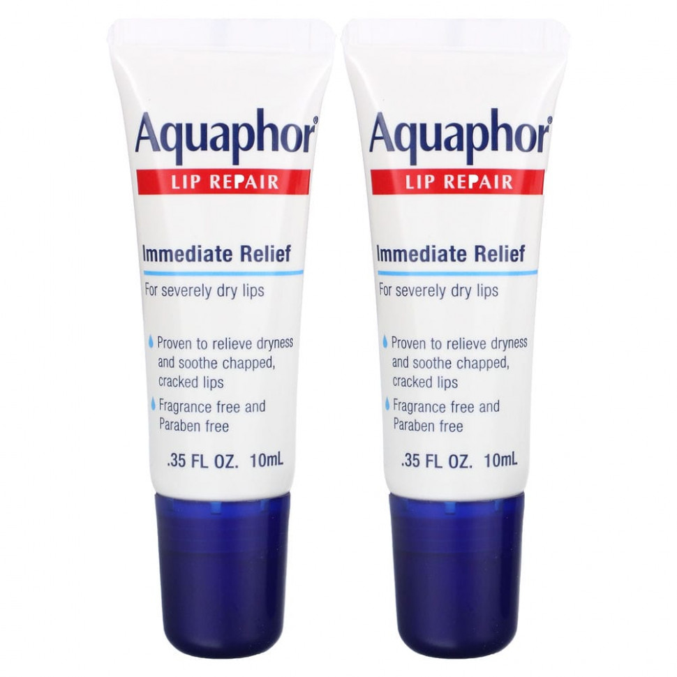 ���� ������ (Iherb) Aquaphor, Lip Repair, ����������� ����������, ��� �������, 2 ������ �� 10 �� (0,35 ����. �����), ������ �� 2410 ���