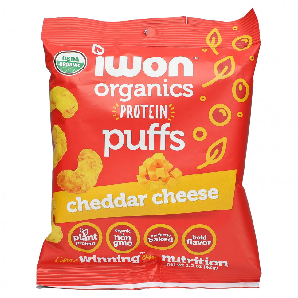   (Iherb) IWON Organics, Organics Protein Puffs,  , 8   42  (1,5 )    -     , -, 