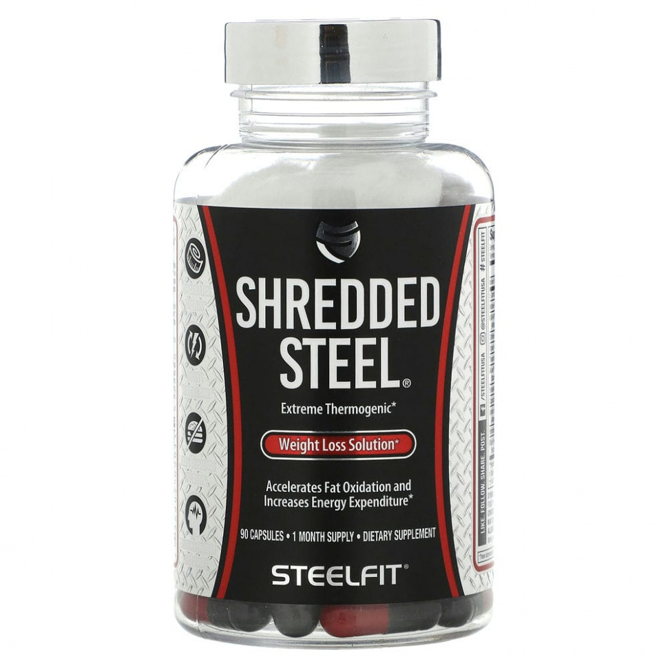   (Iherb) SteelFit, Shredded Steel,    , 90     -     , -, 