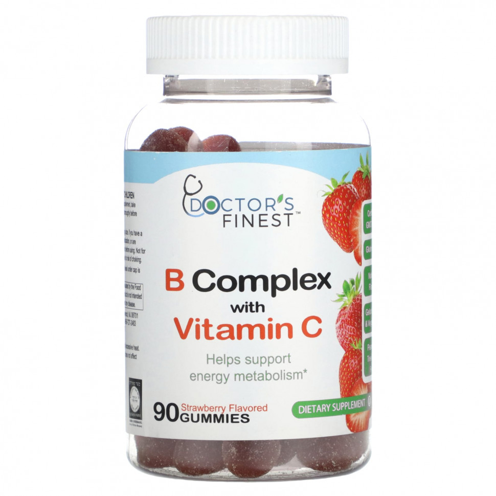 ���� ������ (Iherb) Doctor's Finest, B Complex � ��������� C, ��������, 90 ����������� ��������, ������ �� 2360 ���