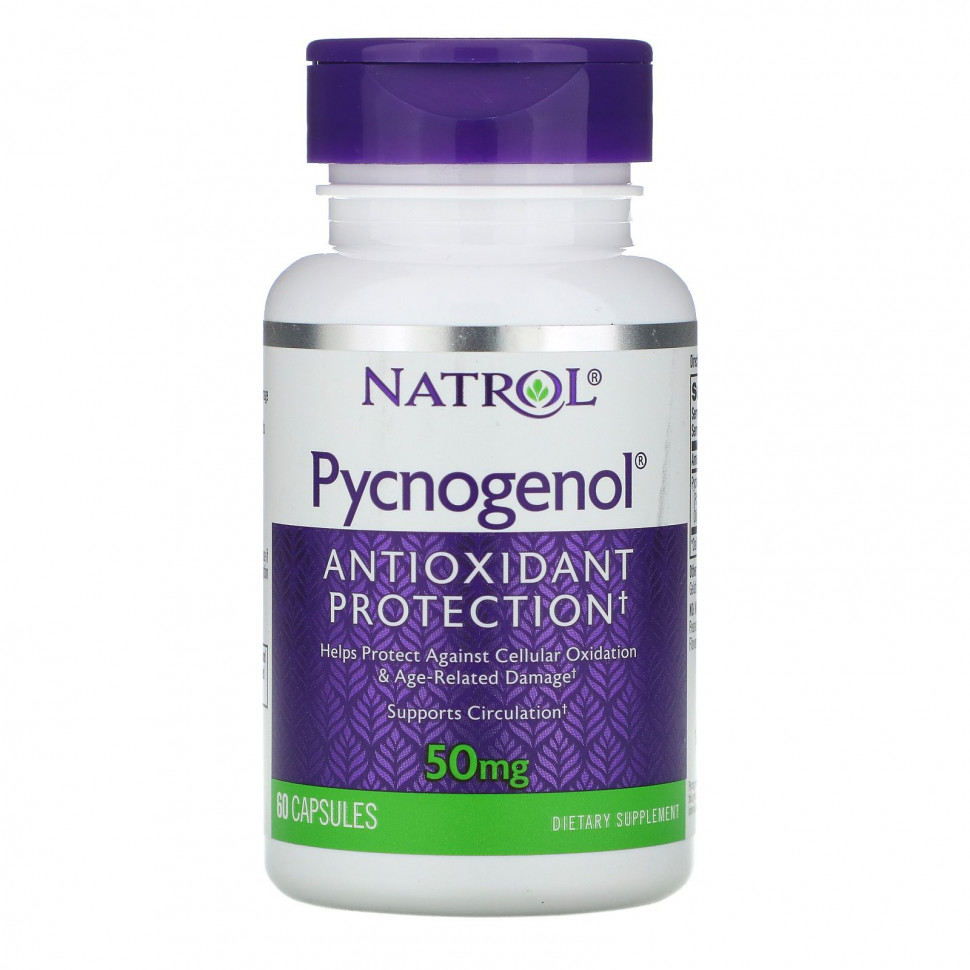 ���� ������ (Iherb) Natrol, Pycnogenol, 50 ��, 60 ������, ������ �� 7230 ���