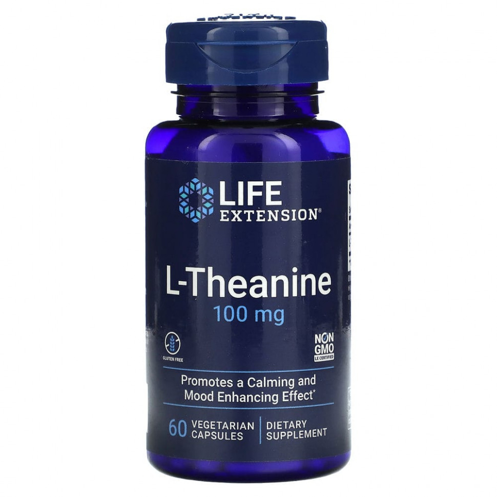 ���� ������ (Iherb) Life Extension, L-������, 100 ��, 60 ������������ ������, ������ �� 2700 ���