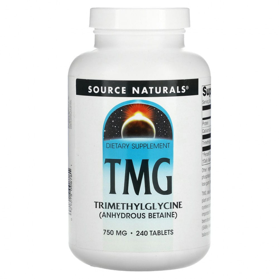   (Iherb) Source Naturals, TMG, , 750 , 240     -     , -, 