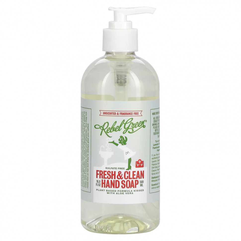 ���� ������ (Iherb) Rebel Green, ���� ��� ��� Fresh & Clean, ��� ������, 500 �� (16,9 ����. �����), ������ �� 1600 ���