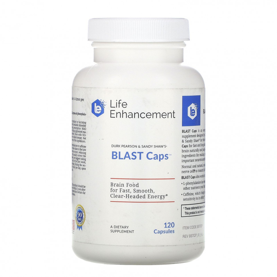   (Iherb) Life Enhancement, Blast Caps, 120     -     , -, 