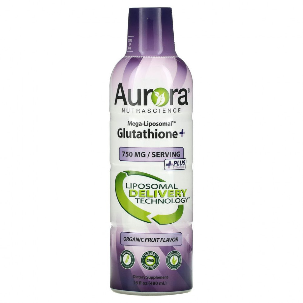 ���� ������ (Iherb) Aurora Nutrascience, ����������������� ���������+, � ��������� C, �� ������ ������������ �������, 750 ��, 480 �� (16 ����. �����), ������ �� 11590 ���